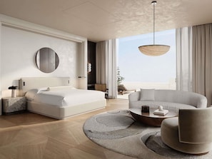 Premium bedding, down duvets, minibar, in-room safe