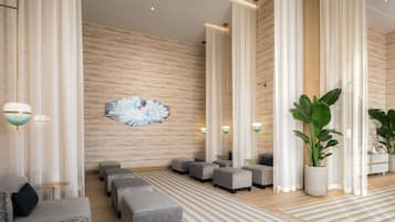 Couples treatment rooms, steam room, body treatments, aromatherapy