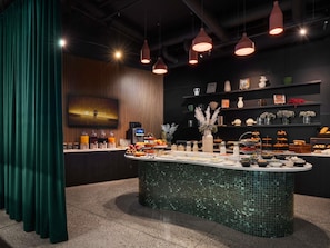 Daily buffet breakfast (EUR 21 per person)