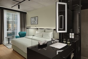 Superior Room, 1 King Bed | Bathroom | Shower, designer toiletries, hair dryer, bathrobes