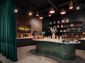Daily buffet breakfast (EUR 21 per person)