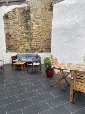 屋外ダイニングエリア