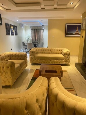 Apartment, 2 Bedrooms, Balcony, City View | Living area - Ayahs Court (Abuja)