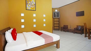 Kamar Double Standar | 1 kamar tidur dan seprai linen