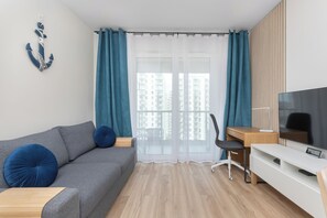 Apartment, 1 Bedroom, Balcony | 1 bedroom, desk, laptop workspace, free WiFi - Nowa Letnica Gdańsk by Renters Prestige (Gdansk)