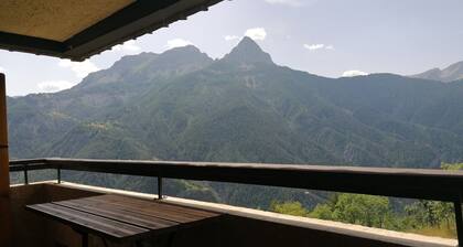 Renoviertes Studio für 5, hell mit Balkon in Pra Loup