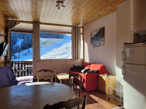 TV - Renovated apartment for 6, on slopes, south balcony (Pra-Loup)