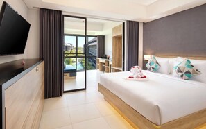 Phòng 4 dành cho gia đình, 2 phòng ngủ | Bàn, khu vực làm việc phù hợp cho laptop 