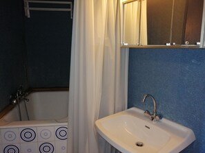Bathroom - 2-room apartment for 4, balconies, mountain view, parking (Pra-Loup)