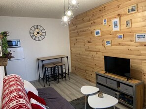 TV - Renovated studio for 4 with balcony in Pra-Loup, near chairlift (Pra-Loup)