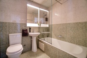 Shower, towels - Queen Gardens R313 - Two Bedroom Apartment, Sleeps 4 (Pafos)
