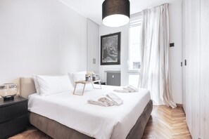 2 室のベッドルーム、アイロン / アイロン台、WiFi、ベッドシーツ