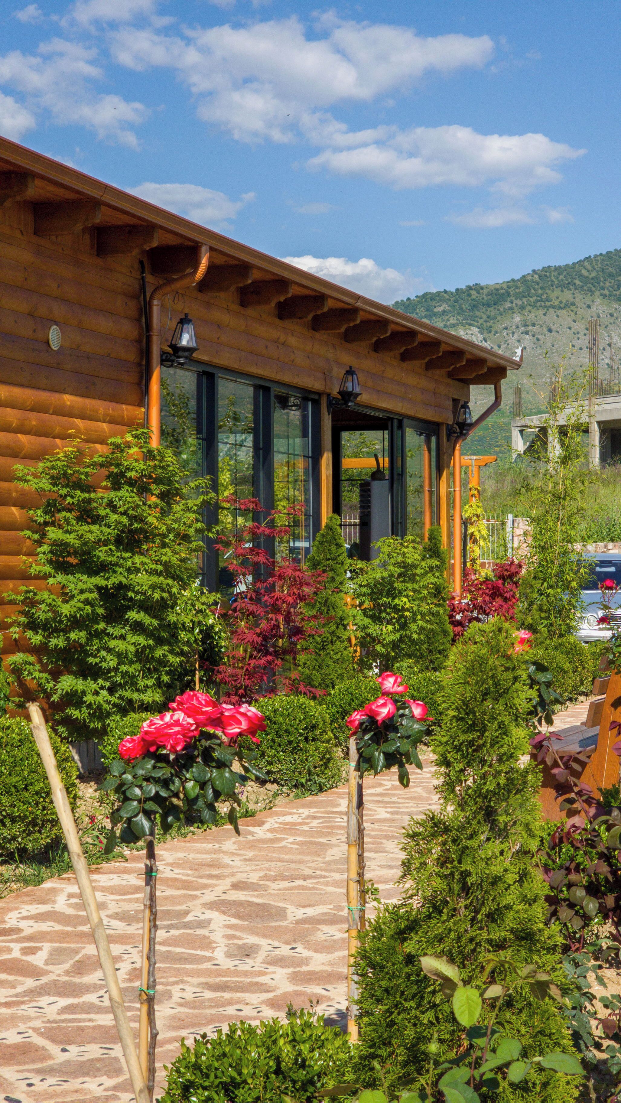 Majoituspaikan sisäänkäynti