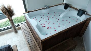 Shower, free toiletries, hair dryer, slippers