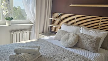 Appartement | 2 chambres, fer et planche Ă  repasser, Wi-Fi gratuit, draps fournis