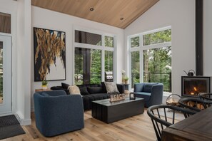 TV, fireplace, video games - Chalet Elva - Nature & SPA (Sainte-Béatrix)