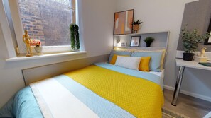 1 bedroom, desk, free WiFi, bed sheets