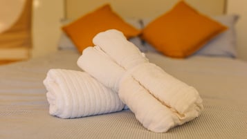 Dusche, Handtücher, Toilettenpapier