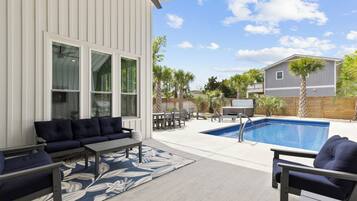 A heated pool