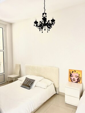 1 soverom og sengetøy