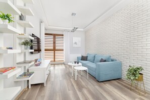 Appartement, 2 chambres, terrasse | Coin séjour
