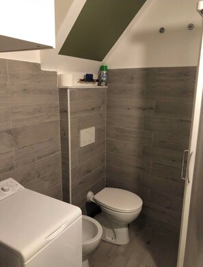 Hair dryer, bidet, towels, soap - Center and Aquarium (Genova)