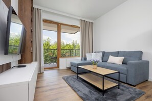 Apartment, 1 Bedroom, Balcony | Living room - Apartment With Parking by Renters (Warsaw)