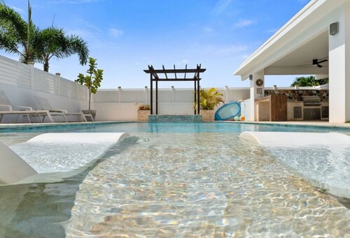 Private home in Isabela, PR with Basketball court, big pool with heated jacuzzi