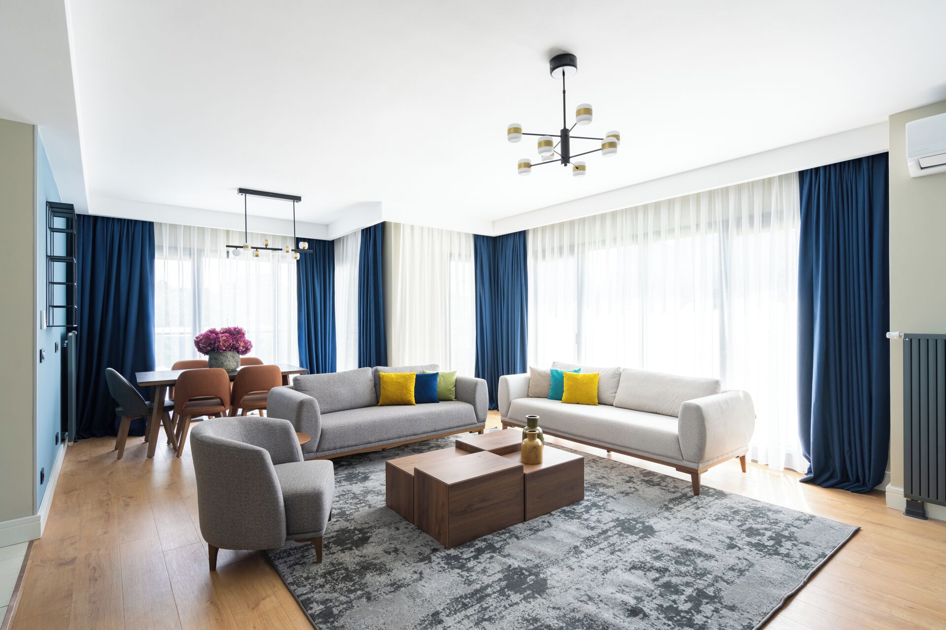 Superior Apartment, 2 Bedrooms | Desk, blackout curtains, soundproofing, iron/ironing board