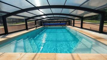 Indoor pool, a heated pool
