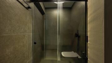 Grand Suite, Balcony, City View | Bathroom | Shower, slippers, towels, soap