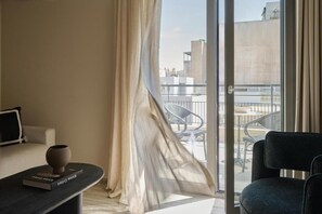 Exclusive Apartment, Balcony, City View | Minibar, in-room safe, laptop workspace, soundproofing - Finders Top Floor Apartments  (Athens)