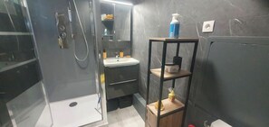Ducha y secador de pelo