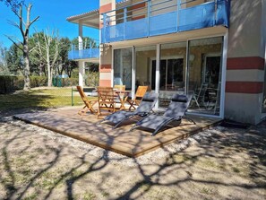 Outdoor dining - Apartment in a Residence with swimming pool - 6494 (Soulac-sur-Mer)