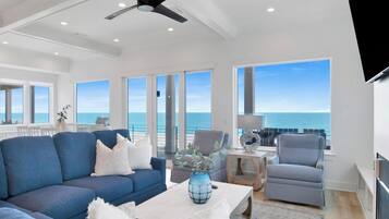 House, Multiple Beds, Pool Access, Ocean View (Viviana #12) | Living area | 42-inch flat-screen TV with digital channels