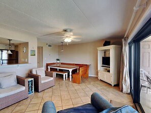 Condo, Multiple Beds, Balcony, Ocean View (Ocean Breeze West #106) | Living area
