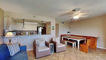 Condo, Multiple Beds, Balcony, Ocean View (Ocean Breeze West #106) | Living area | 42-inch flat-screen TV with digital channels, TV