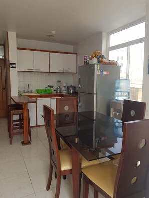 Family Apartment, Balcony | Private kitchen