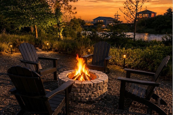 Enjoy the fire pit, roast some marshmallows, and tell stories. The local IGA sells firewood and kindling.