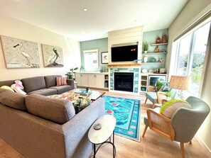 Smart TV, chimenea