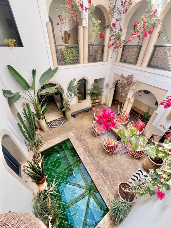 Terrace/patio - Private medina riad - Swimming pool - Petanque & services (Marrakech)