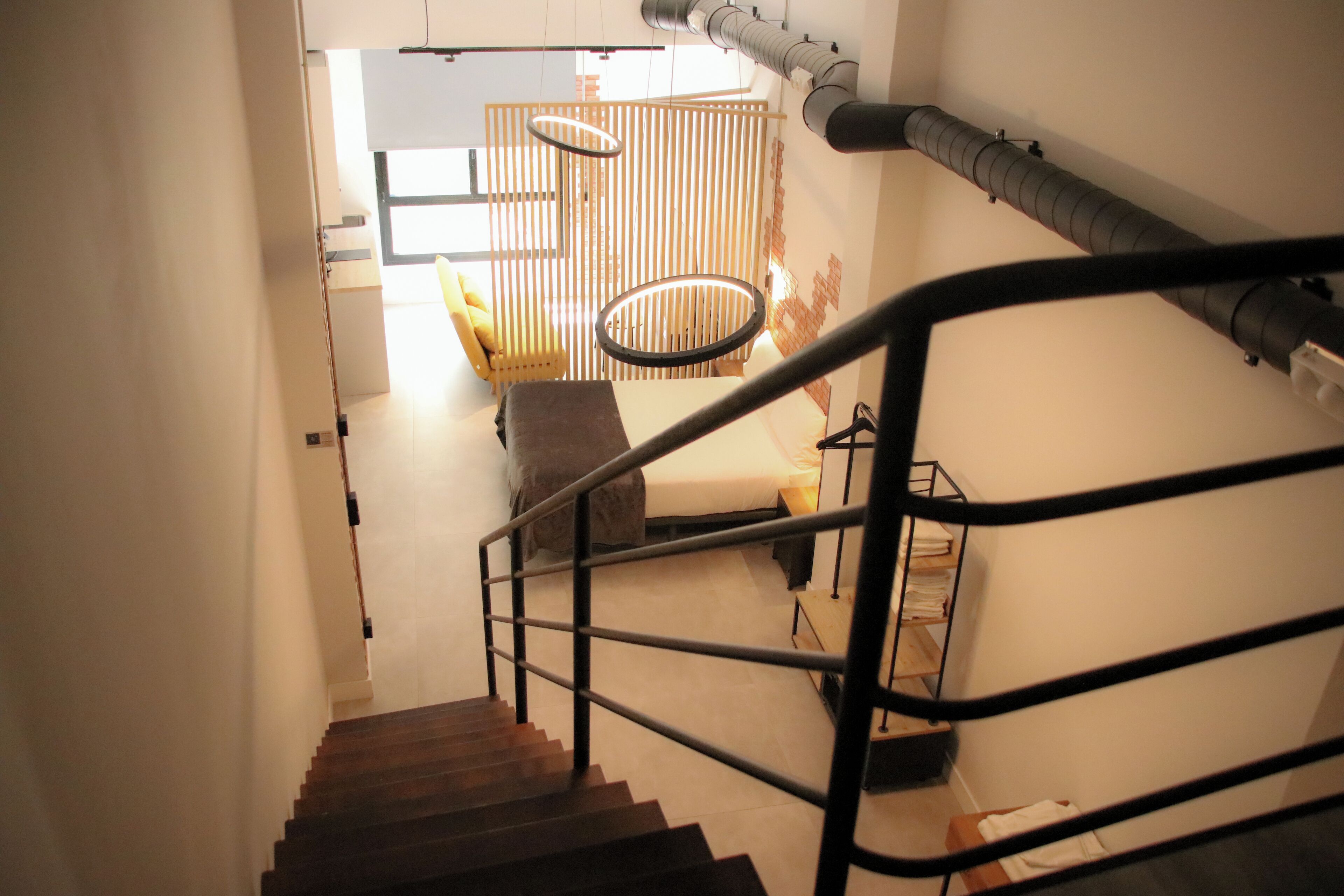 Superior Loft (Duplex) | Desk, laptop workspace, blackout curtains, soundproofing