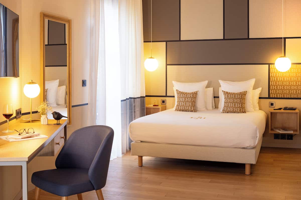 1 habitación y ropa de cama de alta calidad