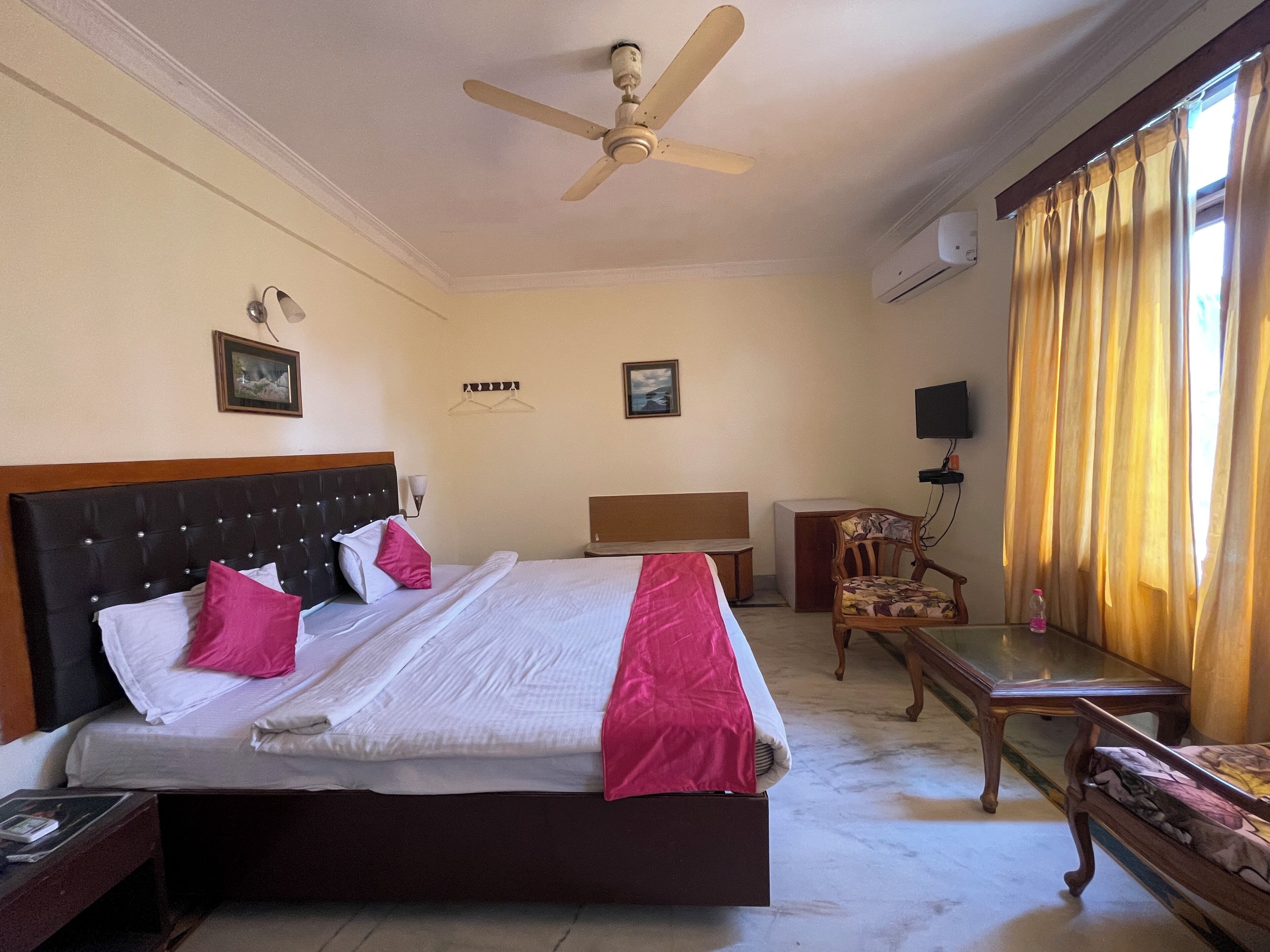 Premium bedding, memory-foam beds, desk, soundproofing