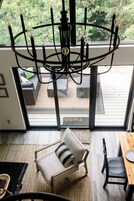 45-inch flat-screen TV with digital channels, TV, streaming services