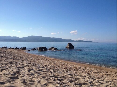 10 people sea view villa with pool in the south part of Corsica