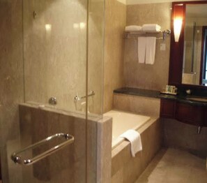 Family Apartment, 2 Bedrooms | Bathroom | Hair dryer, slippers, soap, toilet paper - Berjaya Times Square Service Apartment  (Kuala Lumpur)