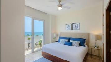 Departamento Confort, 2 habitaciones, vista al océano | 2 habitaciones, decoración personalizada y muebles diferentes