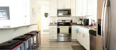 Microwave, oven, stovetop, dishwasher