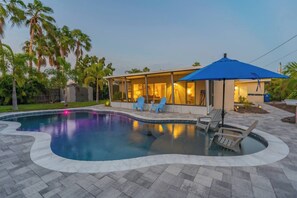 A heated pool